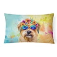 thumbnail image 1 of Cairn Terrier Hippie Dawg Fabric Decorative Pillow 12 in x 16 in, 1 of 99