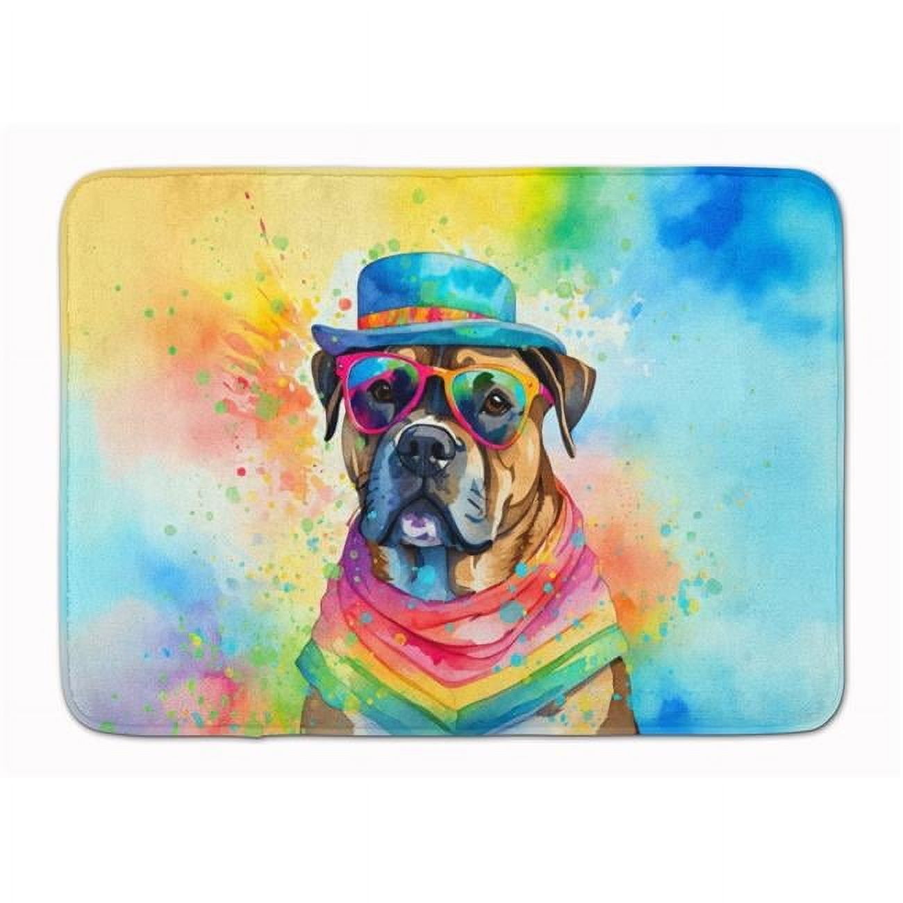 Carolines Treasures DAC2481RUG 19 x 27 in. Cane Corso Hippie Dawg Memory Foam Kitchen Mat