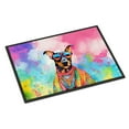 thumbnail image 1 of Carolines Treasures DAC2502MAT 0.15 x 18 x 27 in. Doberman Pinscher Hippie Dawg Doormat, 1 of 6