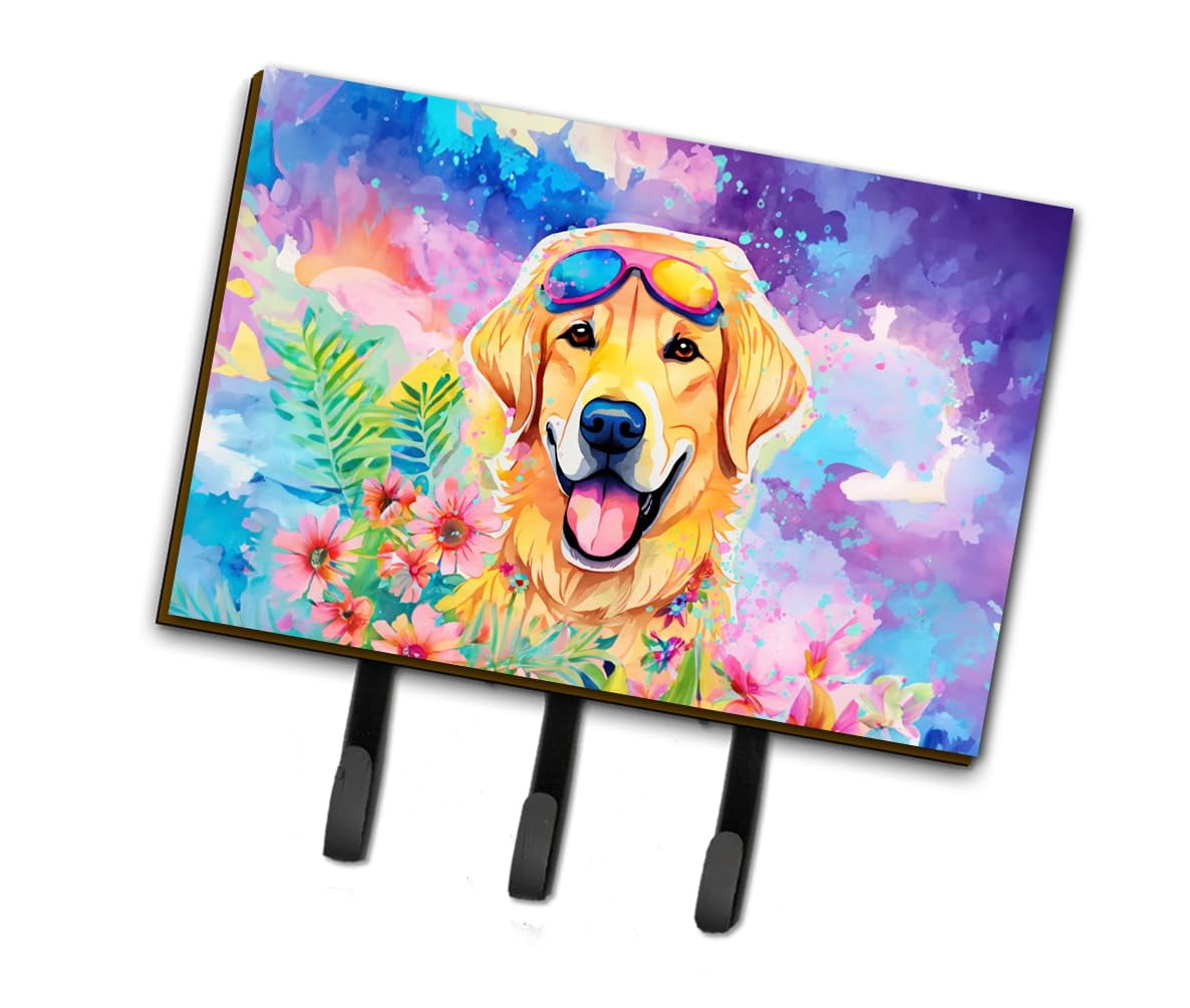 Yellow Labrador Hippie Dawg Leash or Key Holder 6 in x 9 in