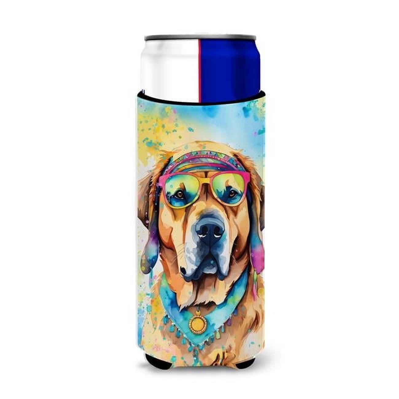 Carolines Treasures DAC2532MUK 12 oz Mastiff Hippie Dawg Hugger for Ultra Slim Cans