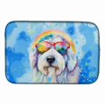 thumbnail image 1 of Carolines Treasures DAC2535DDM 0.2 x 21 x 14 in. Old English Sheepdog Hippie Dawg Dish Drying Mat, 1 of 5