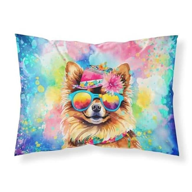 Carolines Treasures DAC2538PILLOWCASE 0.15 x 20.5 x 30 in. Pomeranian Hippie Dawg Standard Pillowcase