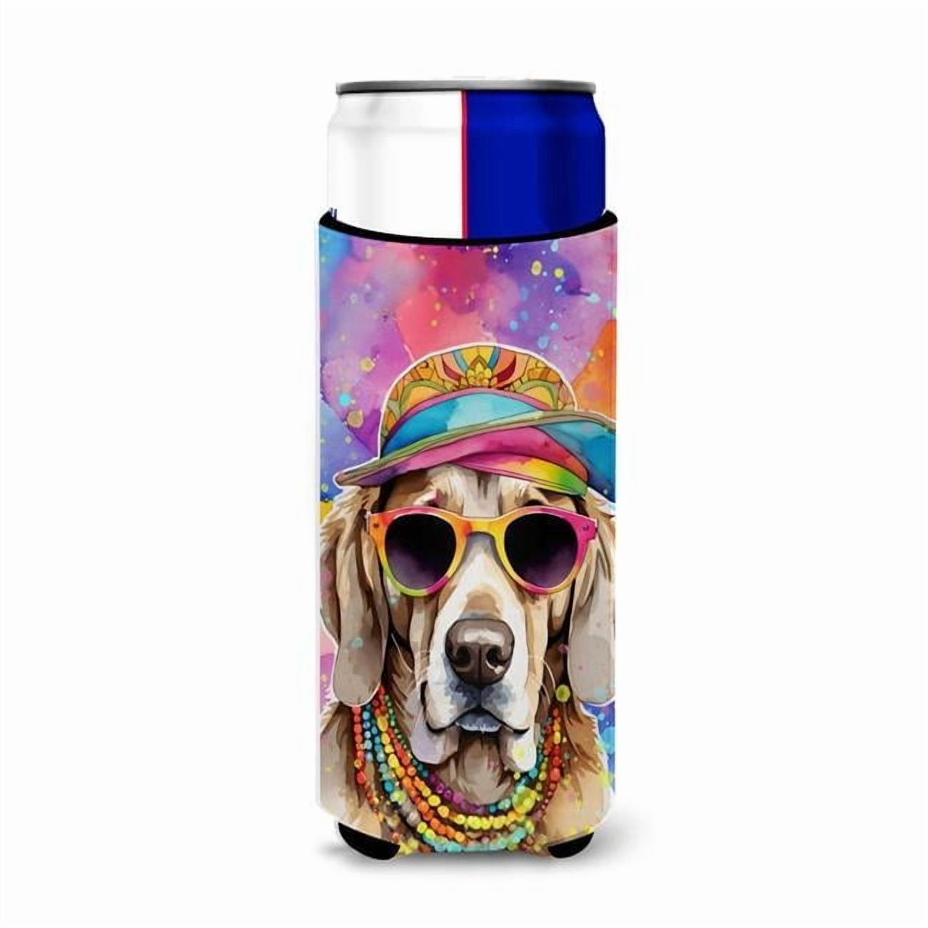 Carolines Treasures Weimaraner Hippie Dawg Hugger for Ultra Slim Cans