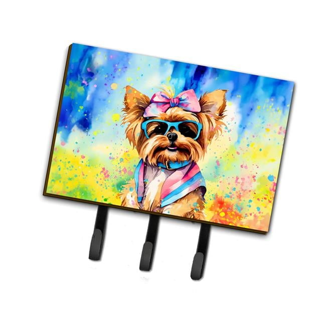 Yorkshire Terrier Hippie Dawg Leash or Key Holder 6 in x 9 in