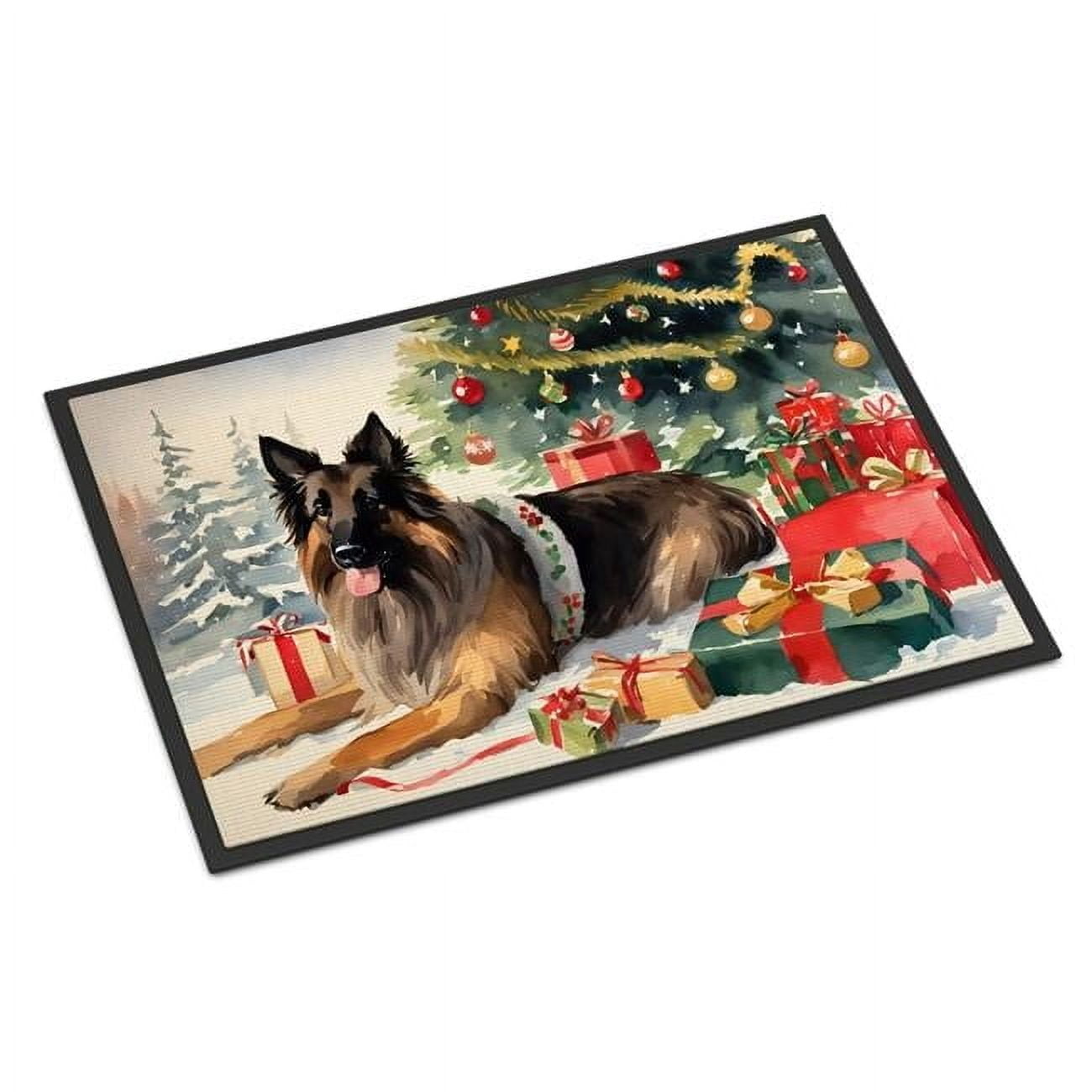 Belgian Tervuren Cozy Christmas Doormat 27 in x 18 in
