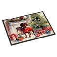 thumbnail image 1 of Carolines Treasures DAC2642MAT 0.15 x 18 x 27 in. Dachshund Cozy Christmas Doormat, 1 of 6
