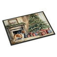 thumbnail image 1 of English Foxhound Cozy Christmas Doormat 36 in x 24 in, 1 of 5