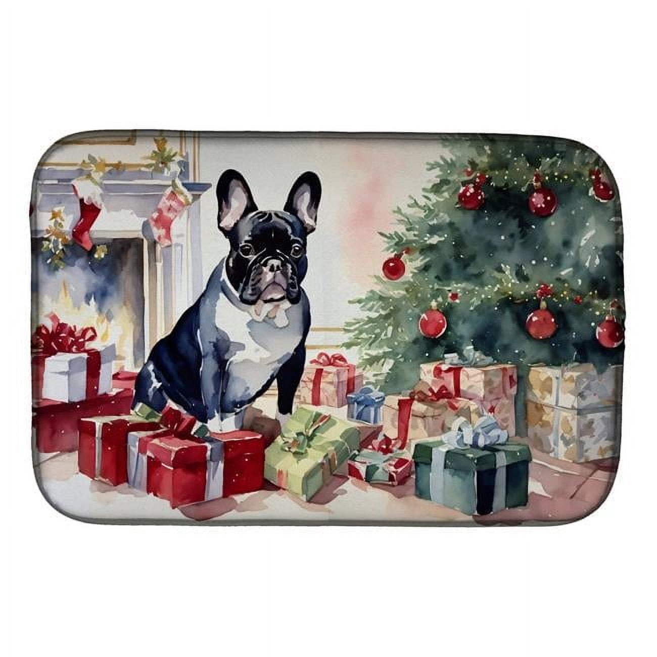 Carolines Treasures DAC4163JMAT 24 X 36 In. Unisex Tibetan Terrier Santa Claus Doormat