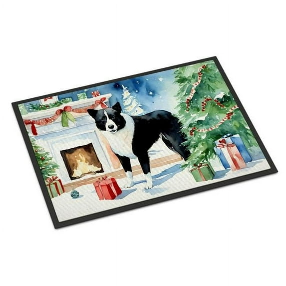 Carolines Treasures DAC2688MAT 18 x 27 in. Karelian Bear Dog Cozy Christmas Doormat
