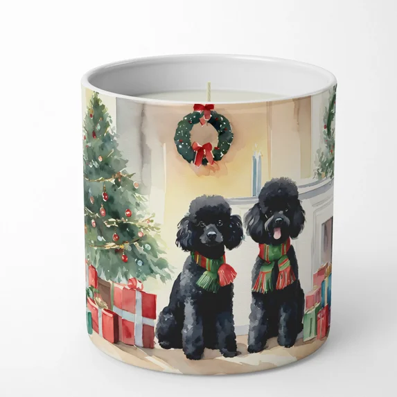 Poodle Cozy Christmas Decorative Soy Candle