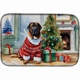 thumbnail image 1 of Carolines Treasures DAC2757DDM 0.2 x 21 x 14 in. Tibetan Mastiff Cozy Christmas Dish Drying Mat, 1 of 5