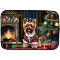 thumbnail image 1 of Carolines Treasures DAC2769DDM 14 x 21 x 0.2 in. Polyester & Polyurethane Yorkshire Terrier Cozy Christmas Rectangular Dish Drying Mat, 1 of 5