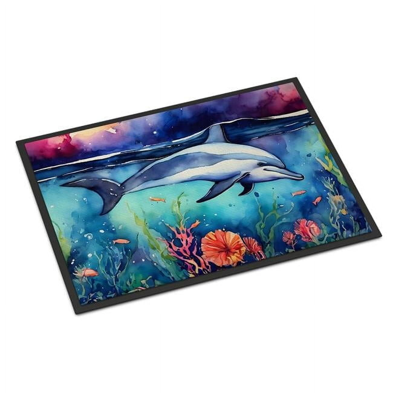 Carolines Treasures DAC2782MAT 0.15 x 18 x 27 in. Dolphin Doormat