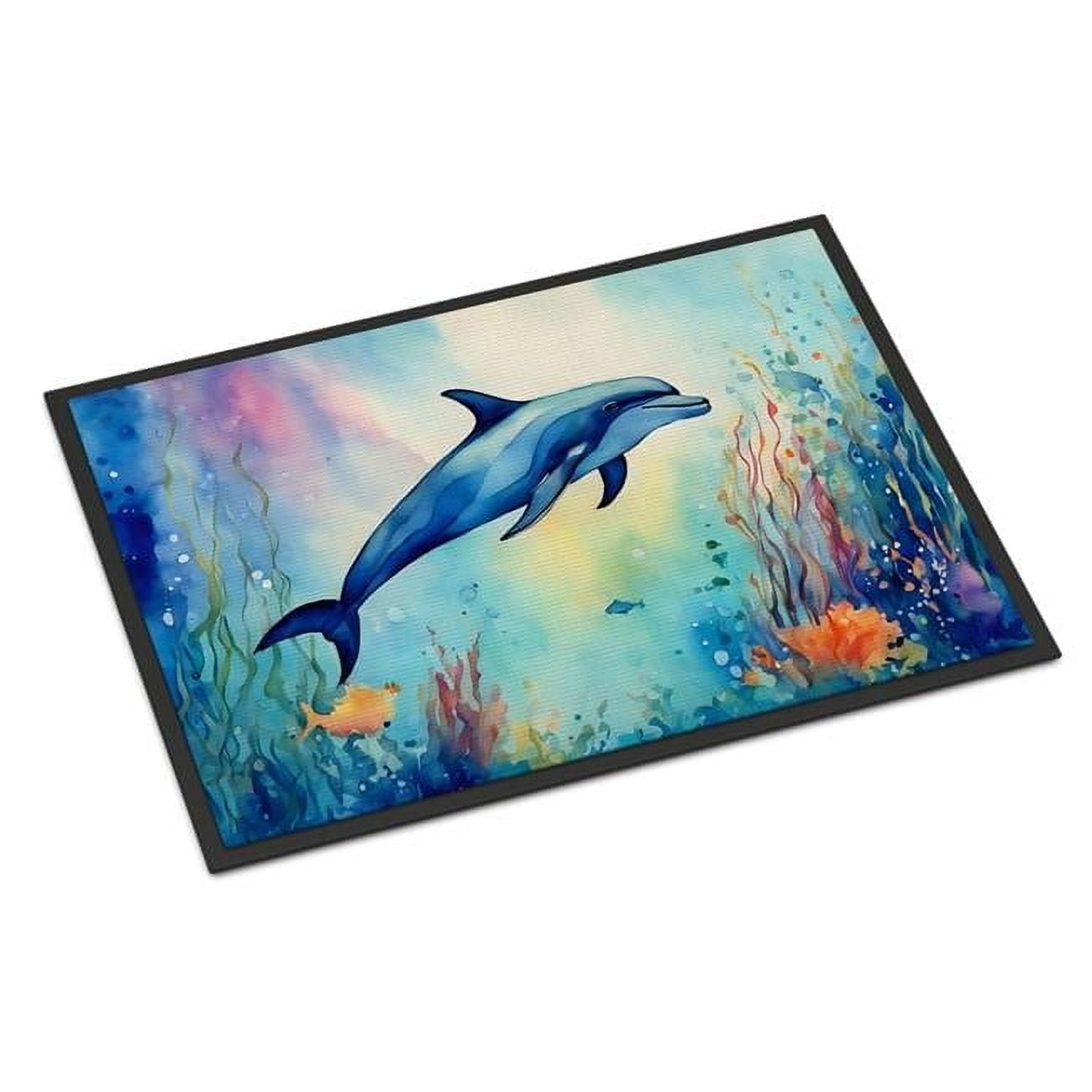 Carolines Treasures DAC2786MAT 0.15 x 18 x 27 in. Dolphin Doormat