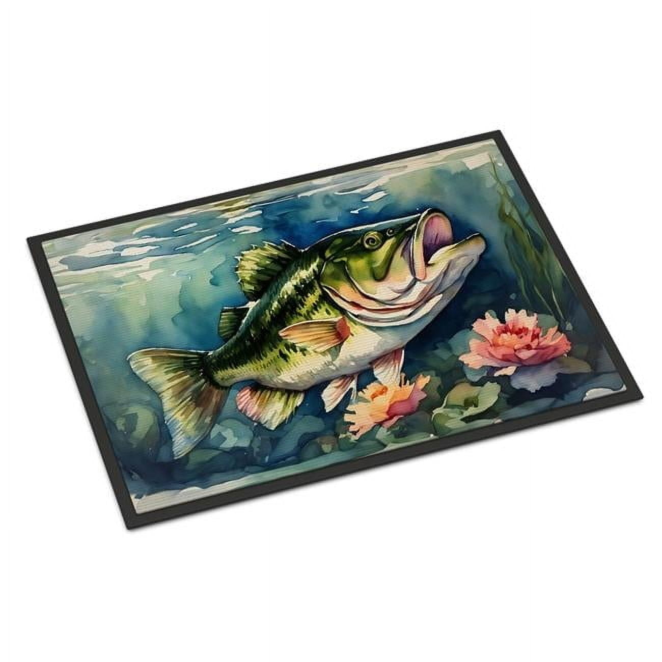 Carolines Treasures DAC2803MAT 0.15 x 18 x 27 in. Largemouth Bass Doormat
