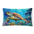thumbnail image 1 of Carolines Treasures DAC2805PW1216 16 x 12 in. Unisex Loggerhead Sea Turtle Throw Pillow, 1 of 4