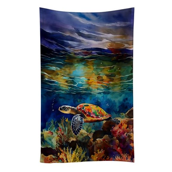 Carolines Treasures DAC2808KTWL 25 x 15 in. Loggerhead Sea Turtle Kitchen Towel