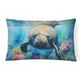 thumbnail image 1 of Manatee Throw Pillow 12 in x 16 in, 1 of 4