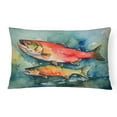 thumbnail image 1 of Salmon Throw Pillow 12 in x 16 in, 1 of 4