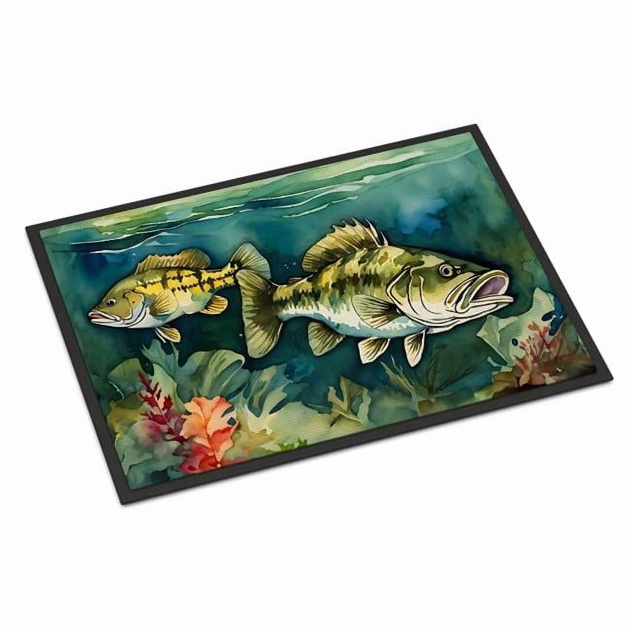 Carolines Treasures DAC2826MAT 18 x 27 in. Unisex Smallmouth Bass Doormat
