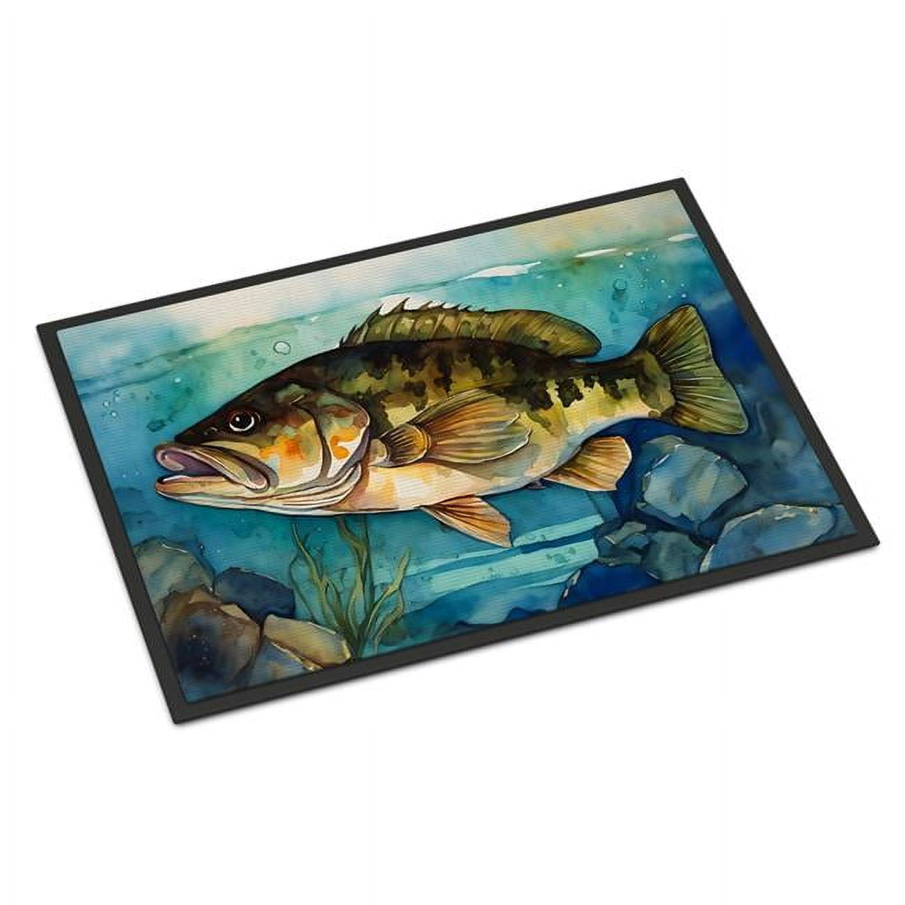 Carolines Treasures DAC2827MAT 18 x 27 in. Unisex Smallmouth Bass Doormat