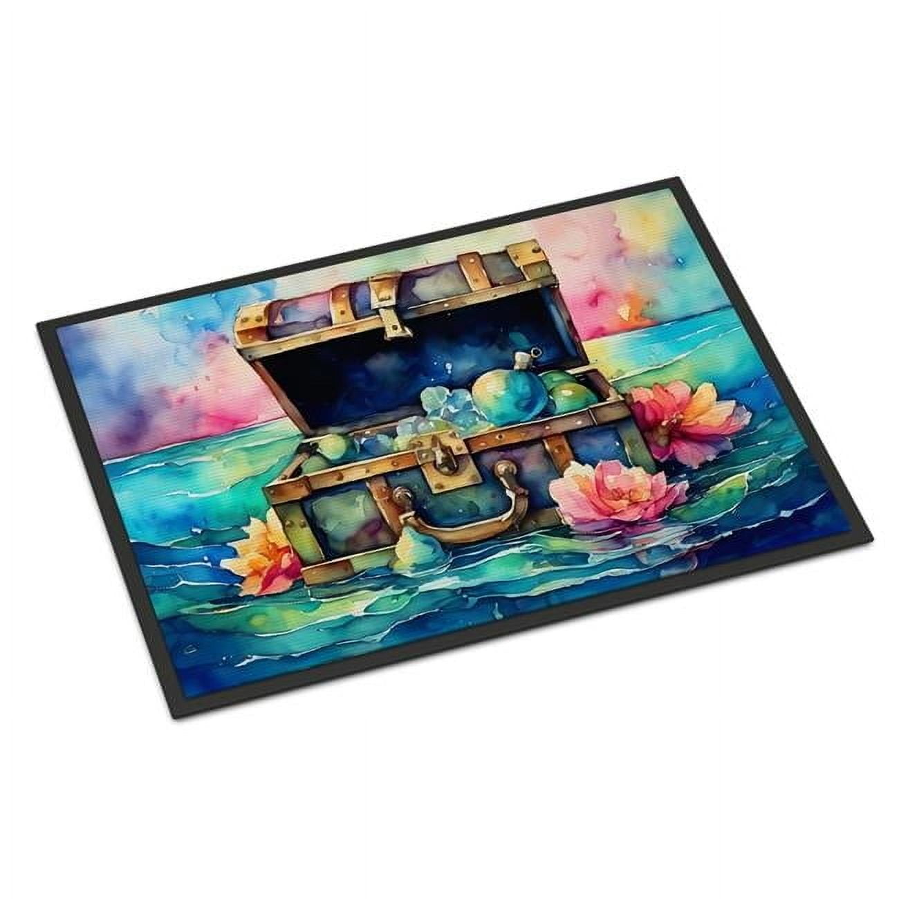 Carolines Treasures DAC2836MAT 18 x 27 in. Unisex Treasure Chest Doormat