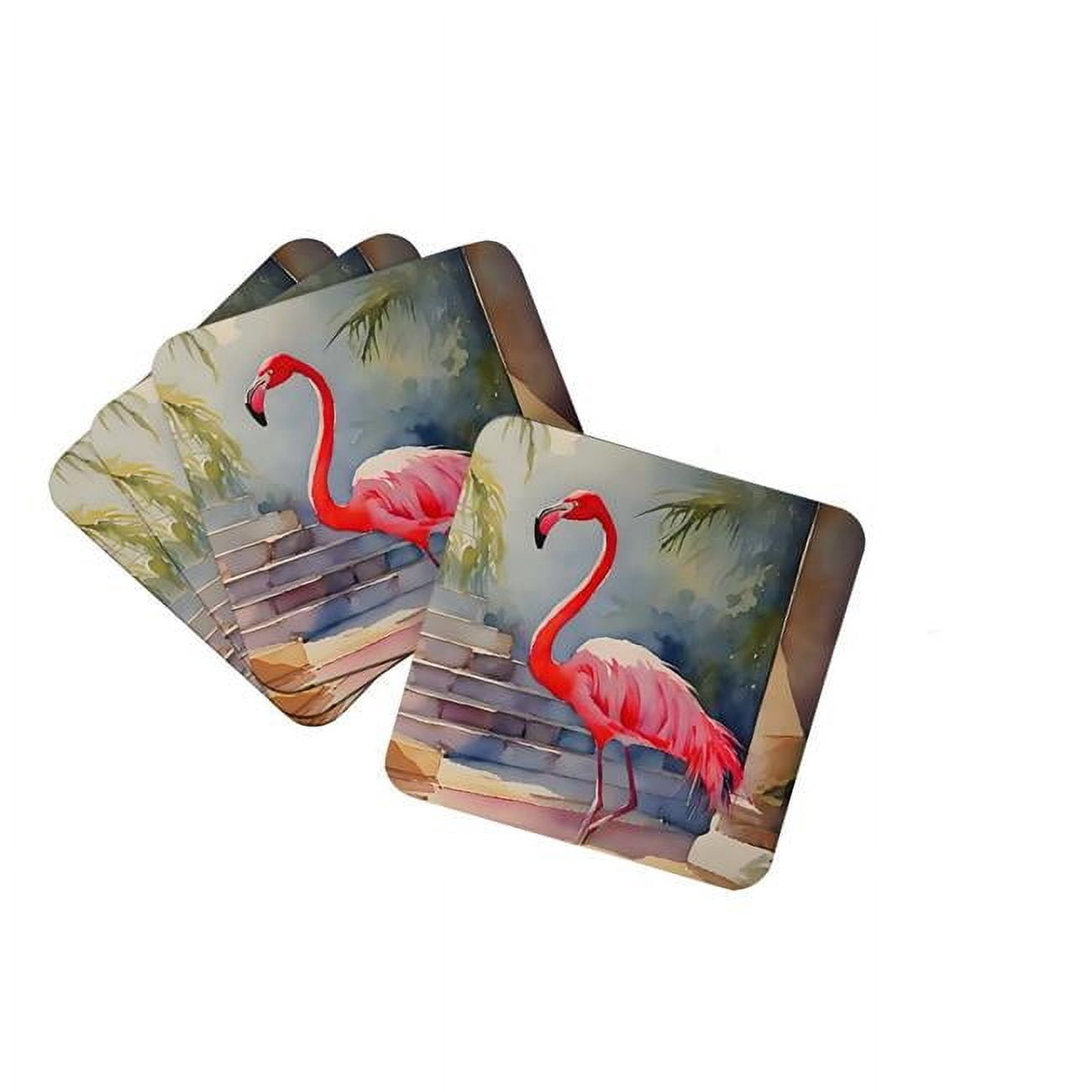 Carolines Treasures DAC2862FC 3.5 x 3.5 in. Flamingo Foam Coasters