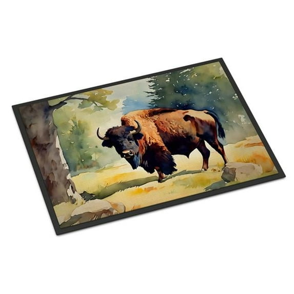 Carolines Treasures DAC2871MAT 18 x 27 in. American Bison Doormat