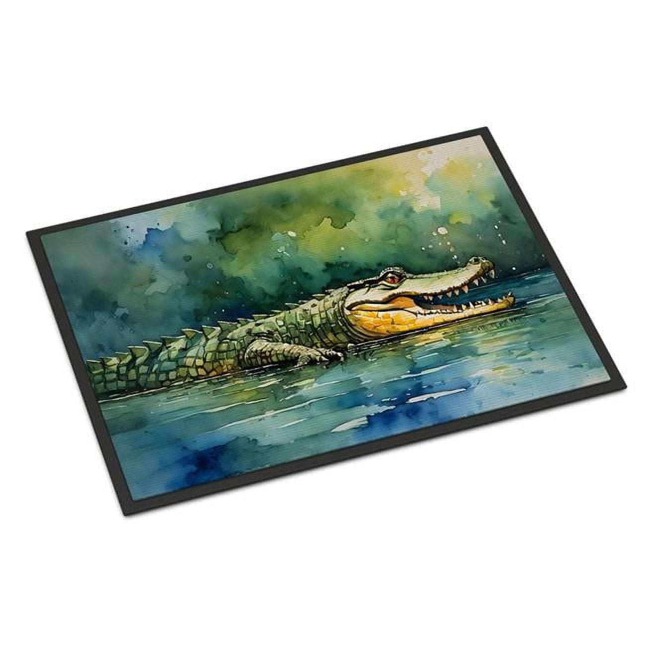 Carolines Treasures DAC2897MAT 18 x 27 in. Crocodile Doormat