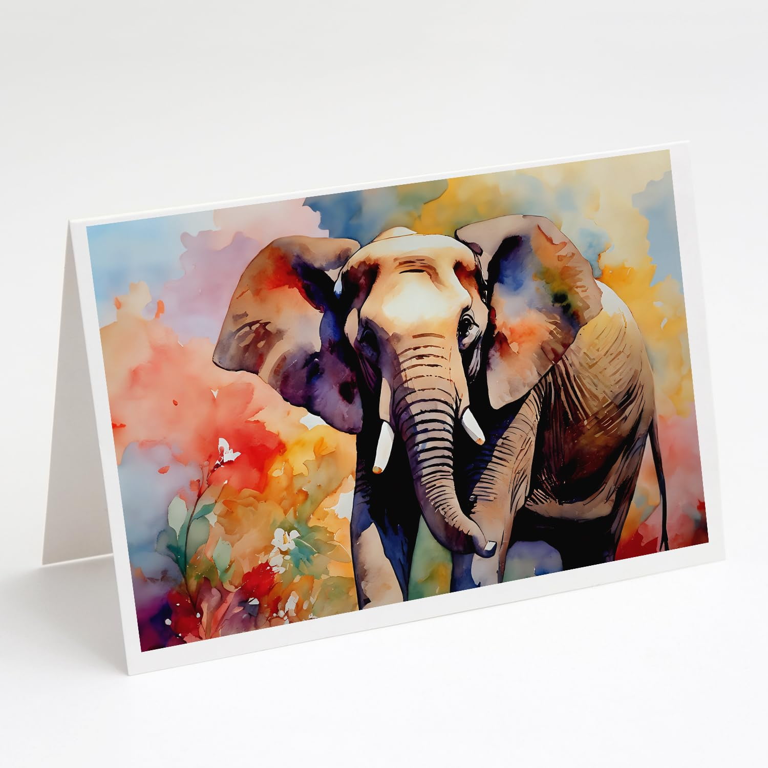Carolines Treasures DAC2906GCA7P 0.01 x 5 x 7 in. Elephant Greeting Cards - Pack of 8