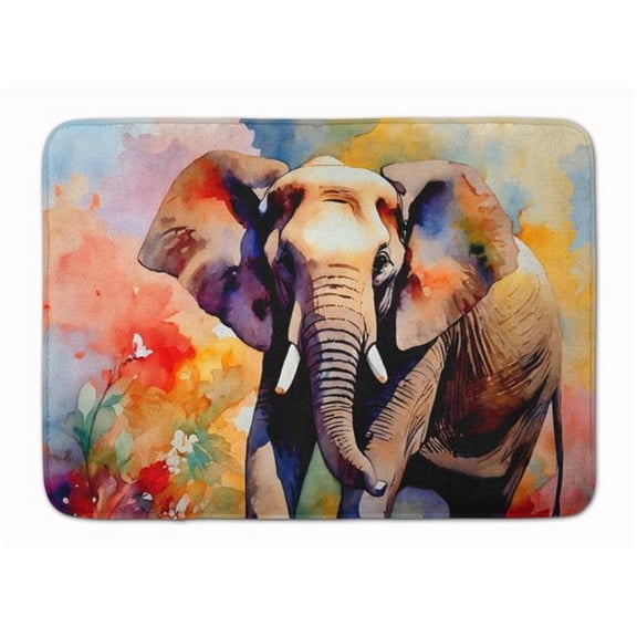 Carolines Treasures DAC2906RUG 19 x 27 in. Elephant Memory Foam Kitchen Mat