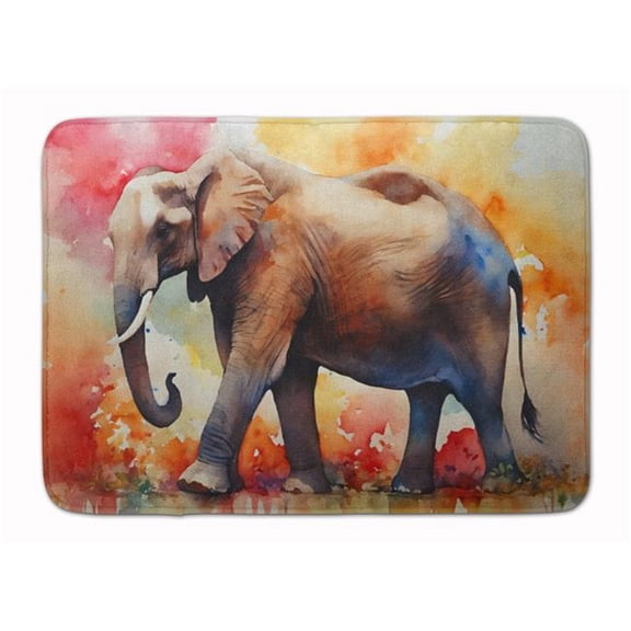 Carolines Treasures DAC2907RUG 19 x 27 in. Elephant Memory Foam Kitchen Mat