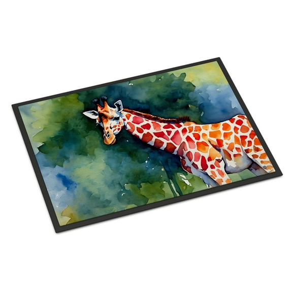 Carolines Treasures DAC2913JMAT 0.15 x 24 x 36 in. Unisex Giraffe Doormat