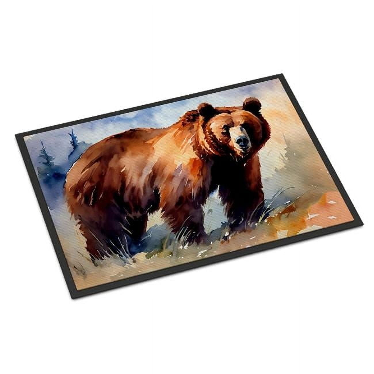 Carolines Treasures DAC2927MAT 0.15 x 18 x 27 in. Grizzly Bear Doormat