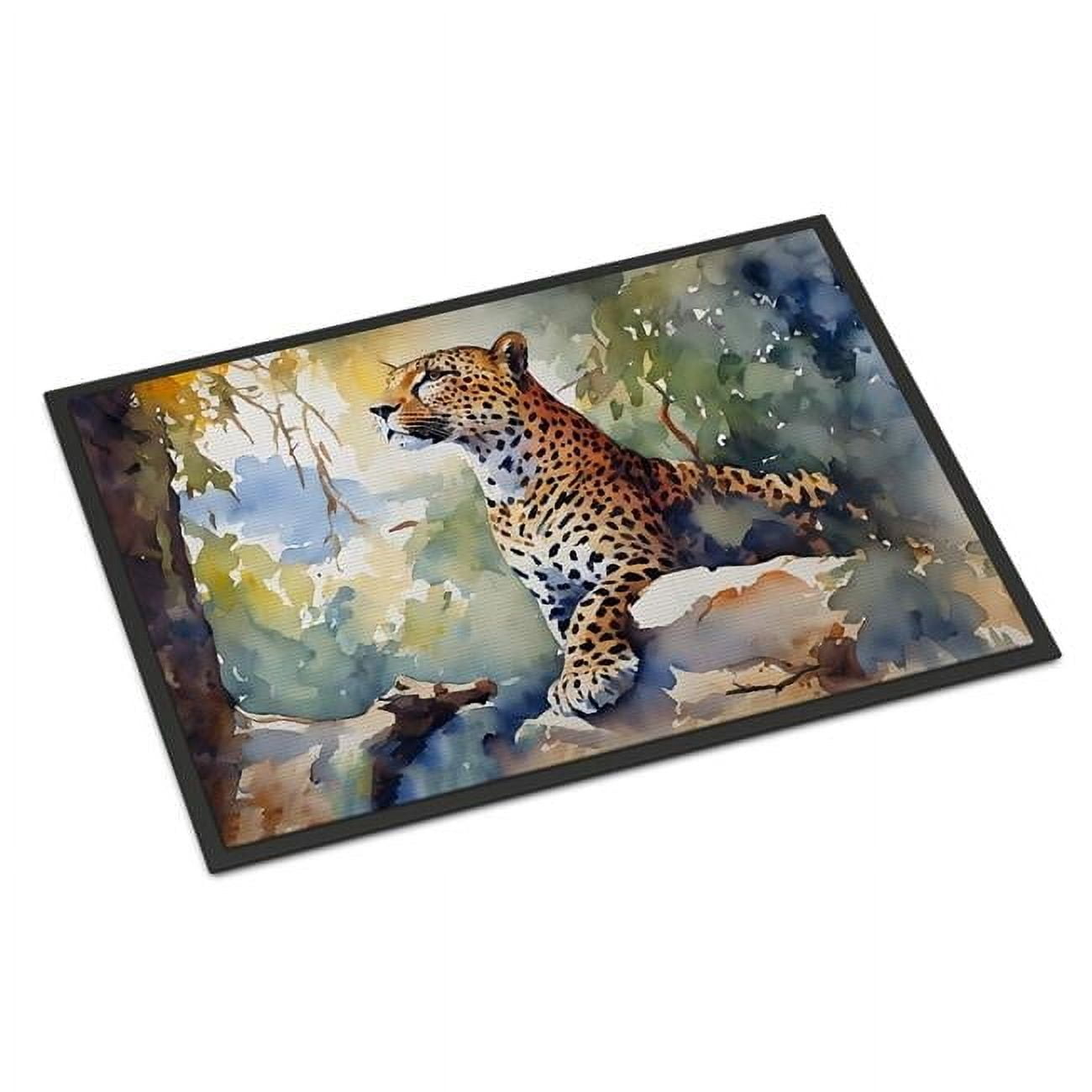 Leopard Doormat 27 in x 18 in