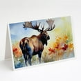 thumbnail image 1 of Carolines Treasures DAC2962GCA7P 0.01 x 5 x 7 in. Moose Greeting Cards - Pack of 8, 1 of 3