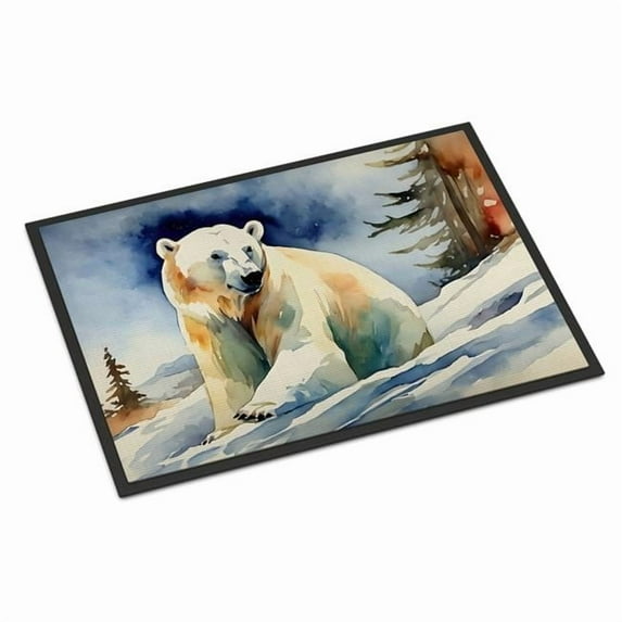 Carolines Treasures DAC2974JMAT 0.15 x 24 x 36 in. Polar Bear Rectangle Doormat