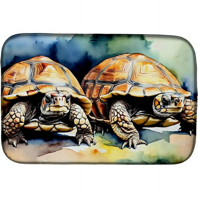 Carolines Treasures DAC2994DDM 0.2 x 21 x 14 in. Turtles Tortoises Dish Drying Mat