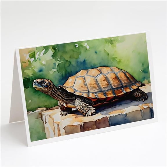 Carolines Treasures DAC2998GCA7P 5 x 7 in. Turtles Tortoises Greeting Cards - Pack of 8