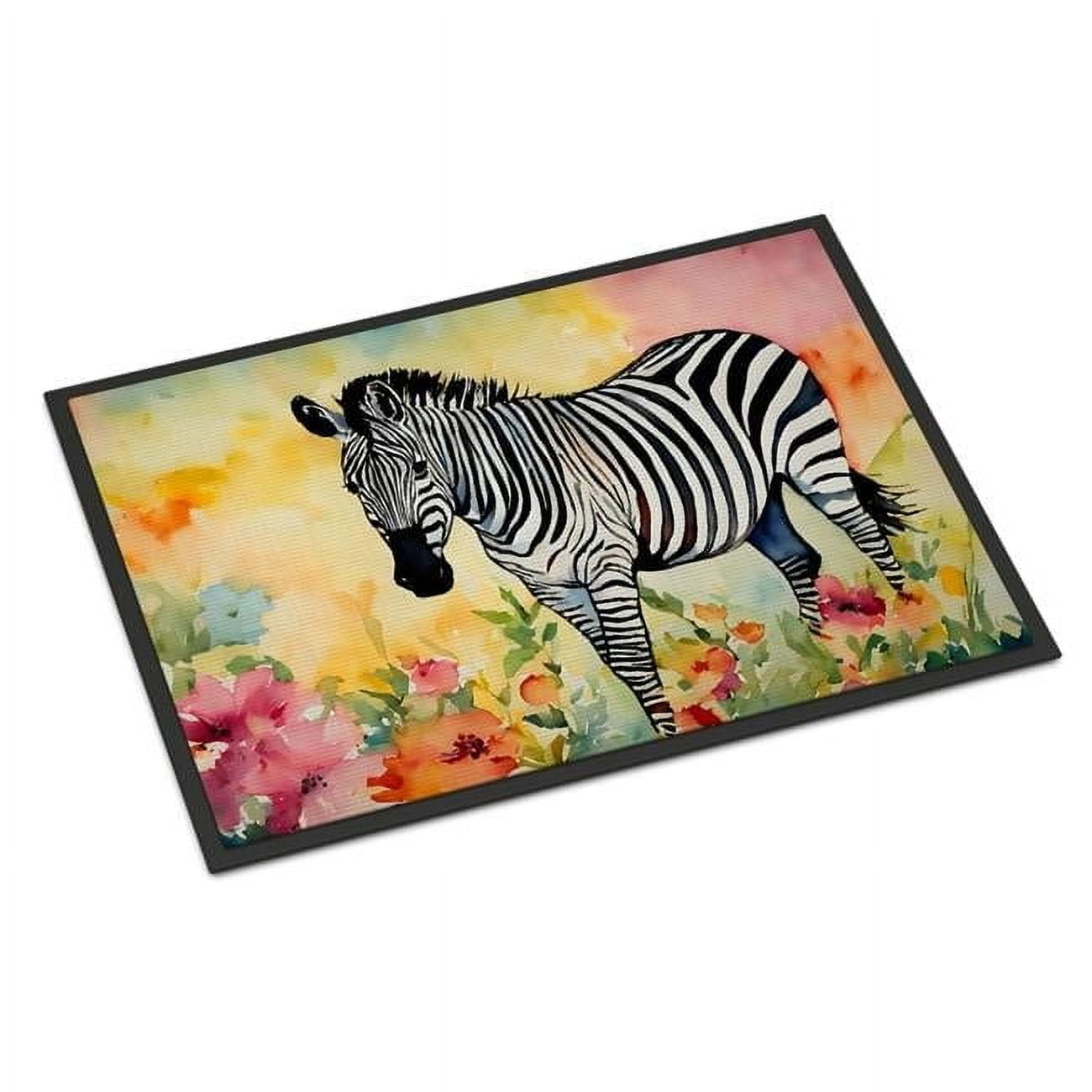 Carolines Treasures DAC3017MAT 0.15 x 18 x 27 in. Zebra Doormat