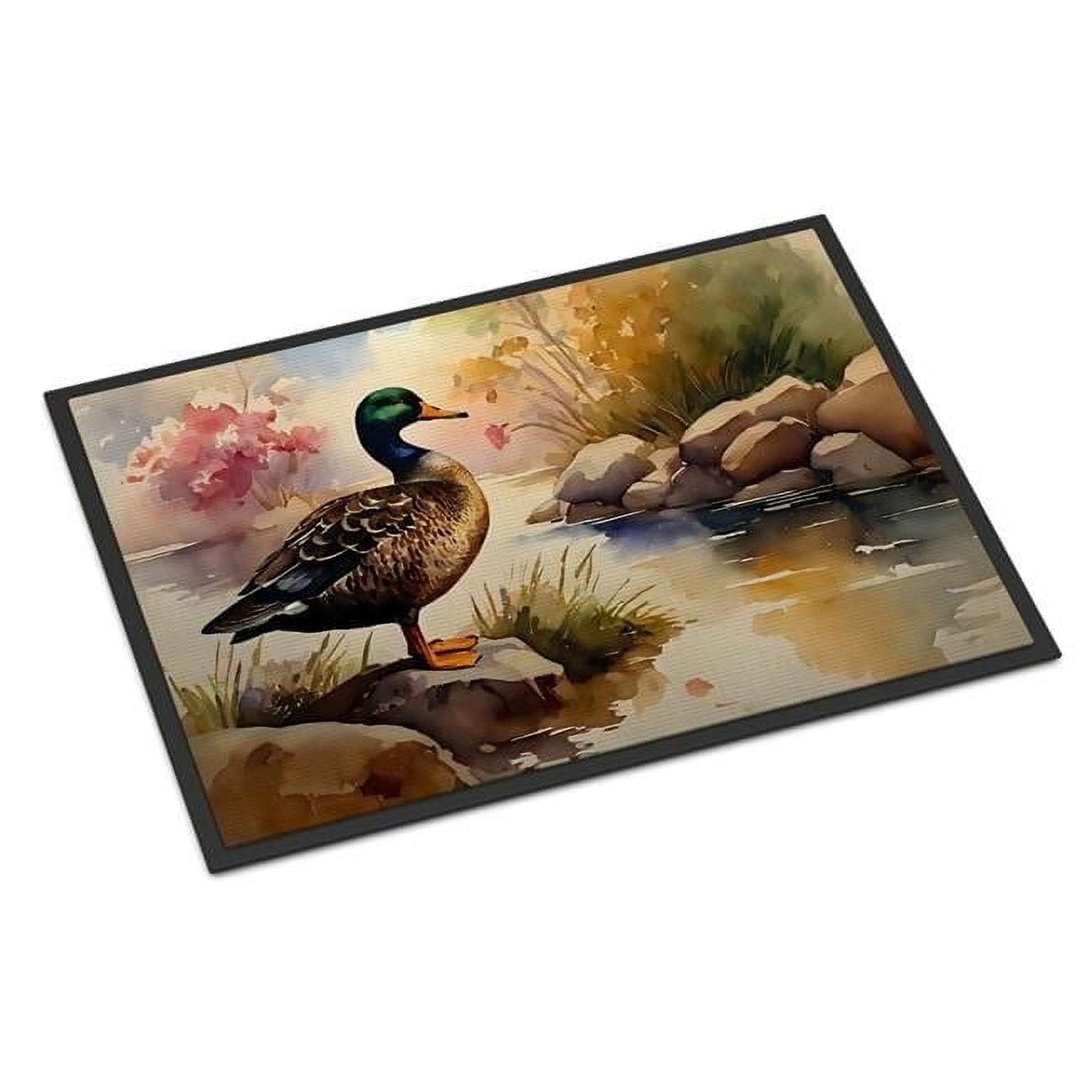 Carolines Treasures DAC3179MAT 18 x 27 in. Unisex American Black Duck Doormat