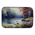 thumbnail image 1 of Carolines Treasures DAC3193DDM 21 x 14 in.  Bufflehead Dish Drying Mat, 1 of 5