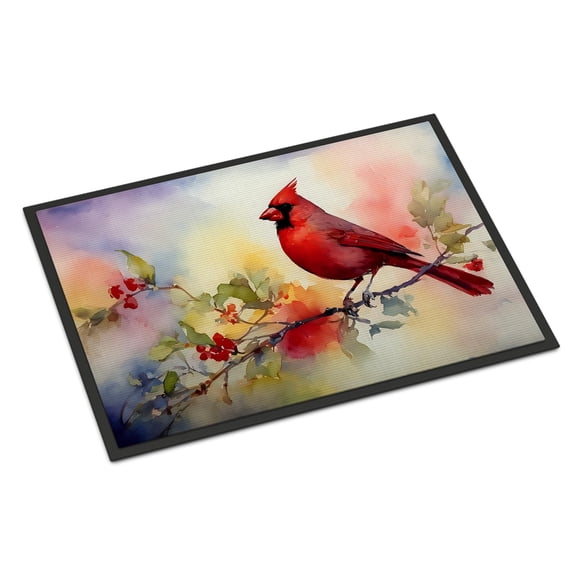 Carolines Treasures DAC3201MAT 18 x 27 in. Unisex Cardinal Doormat