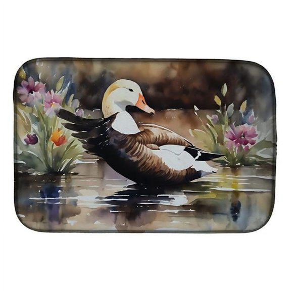 Carolines Treasures DAC3203DDM 21 x 14 in.  Common Eider Duck Dish Drying Mat