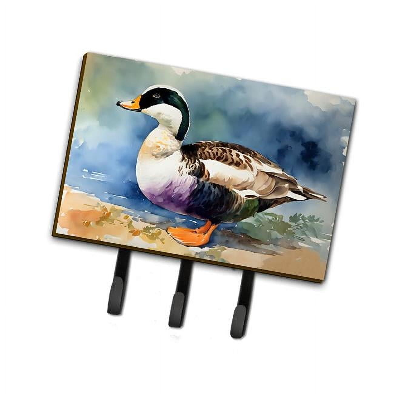 Carolines Treasures DAC3204TH68 9 x 6 in. Common Eider Duck Leash or Key Holder