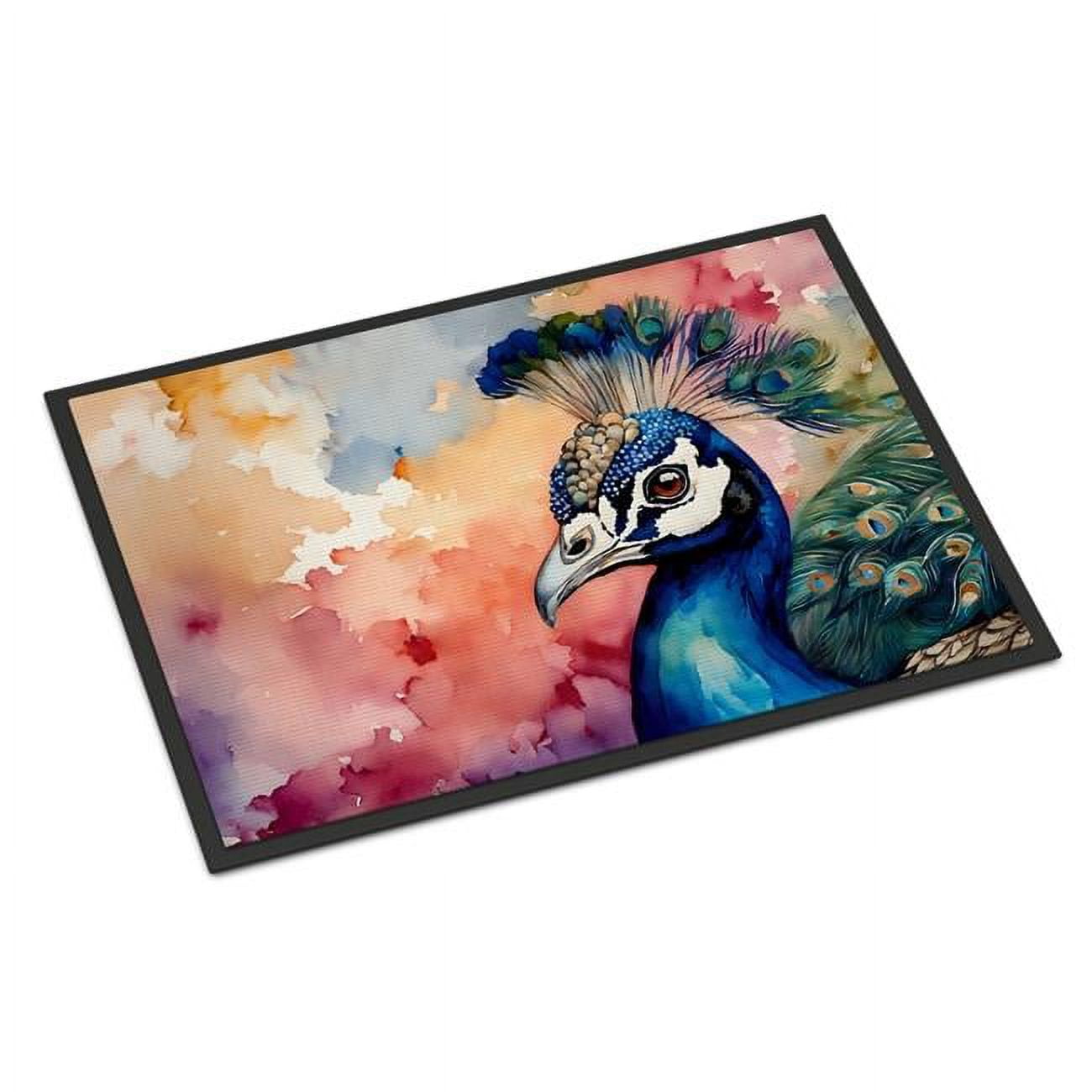 Carolines Treasures DAC3249MAT 18 x 27 in. Unisex Peacock Doormat
