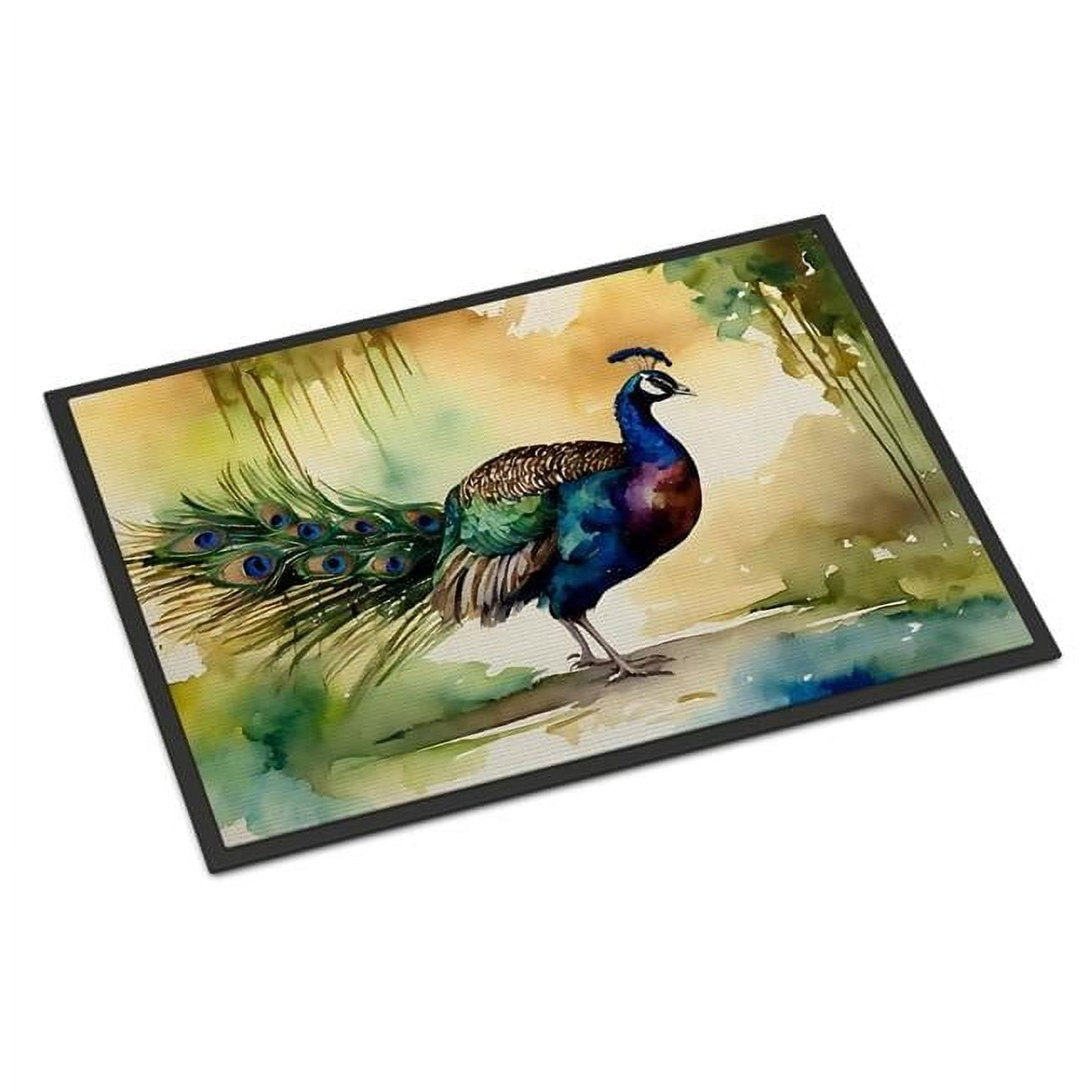 Carolines Treasures DAC3252MAT 18 x 27 in. Unisex Peacock Doormat