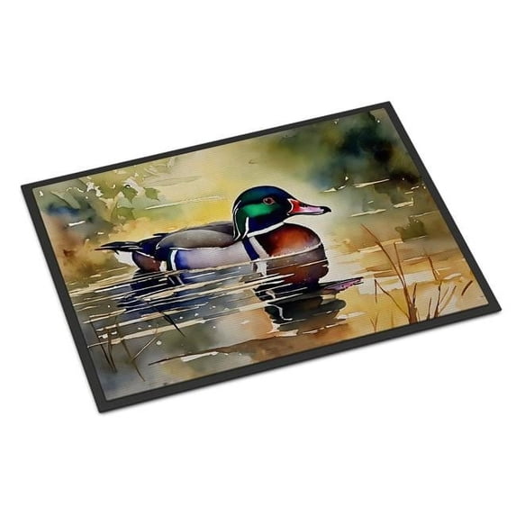 Carolines Treasures DAC3281JMAT 24 x 36 in. Unisex Wood Duck Doormat