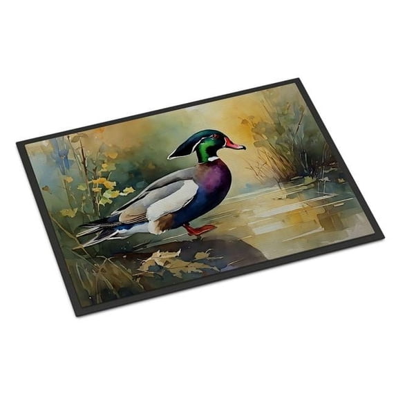 Carolines Treasures DAC3284MAT 18 x 27 in. Unisex Wood Duck Doormat